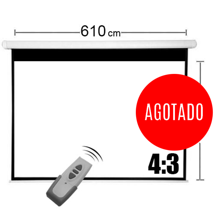 TELON ELECTRICO 610x457 CM / INCLUYE CONTROL REMOTO