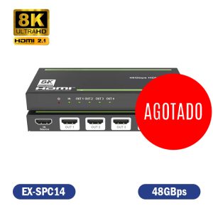 SPLITTER HDMI 1X4 8k HDMI 2.1,  48GBps EDID YUV 4:4:4