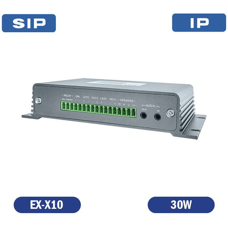 GETAWAY DE MEGAFONIA IP SIP CON AMPLIFICADOR 2X10W