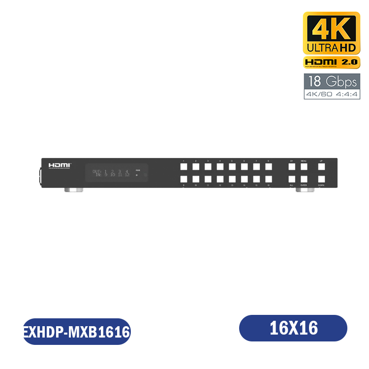 MATRIX HDMI 16X16 4K/60Hz CON FUNCION ARC 18GBPS