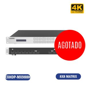 MATRIX HDMI 8X8  4K@30Hz , CONTROL REMOTO, RS/232, INTERFAZ WEB
