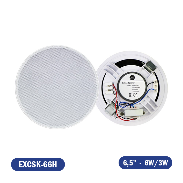 PARLANTE DE CIELO SIN MARCO 70/100V  6W /3W  WOOFER 6.5"