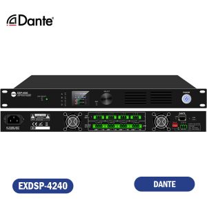 AMPLIFICADOR DIGITAL 4X240W CON DSP Y DANTE AUDIO