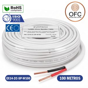 CABLE DE PARLANTE CERTIFICADO, 14 AWG 100 METROS , OFC