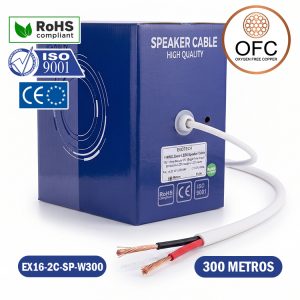 CABLE DE PARLANTE CERTIFICADO, 16 AWG 300 METROS , OFC
