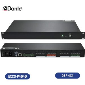 MATRIZ DE AUDIO DIGITAL 4X4 CON DSP Y DANTE AUDIO